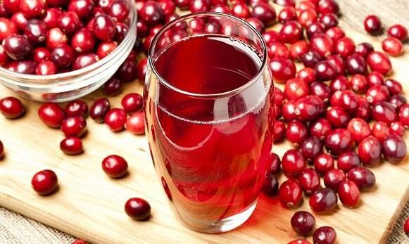 Cranberry juice against parasites