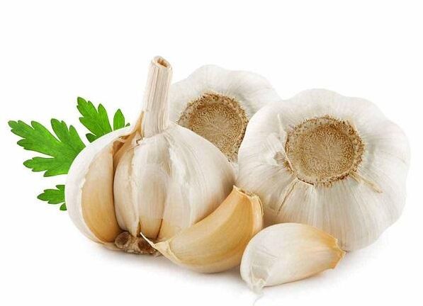 Garlic to remove parasites